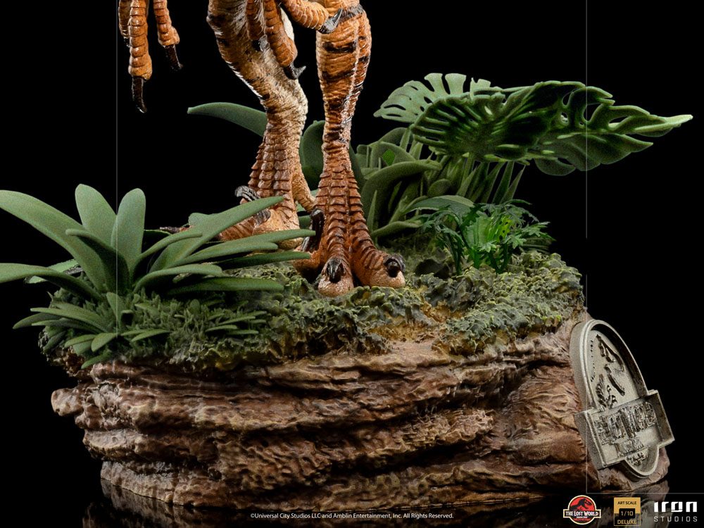 Jurassic World The Lost World Deluxe Art Scale Statue 1/10 Velociraptor 18 cm