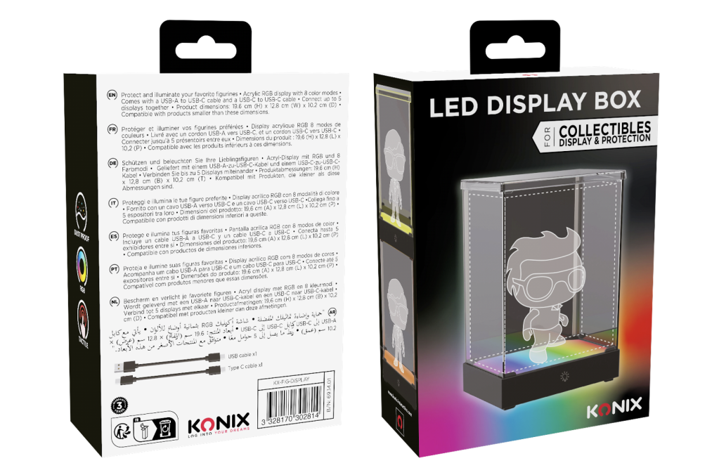 LED DISPLAY BOX - Acrylic Lighting Display Case For Funko POP and Gunpla