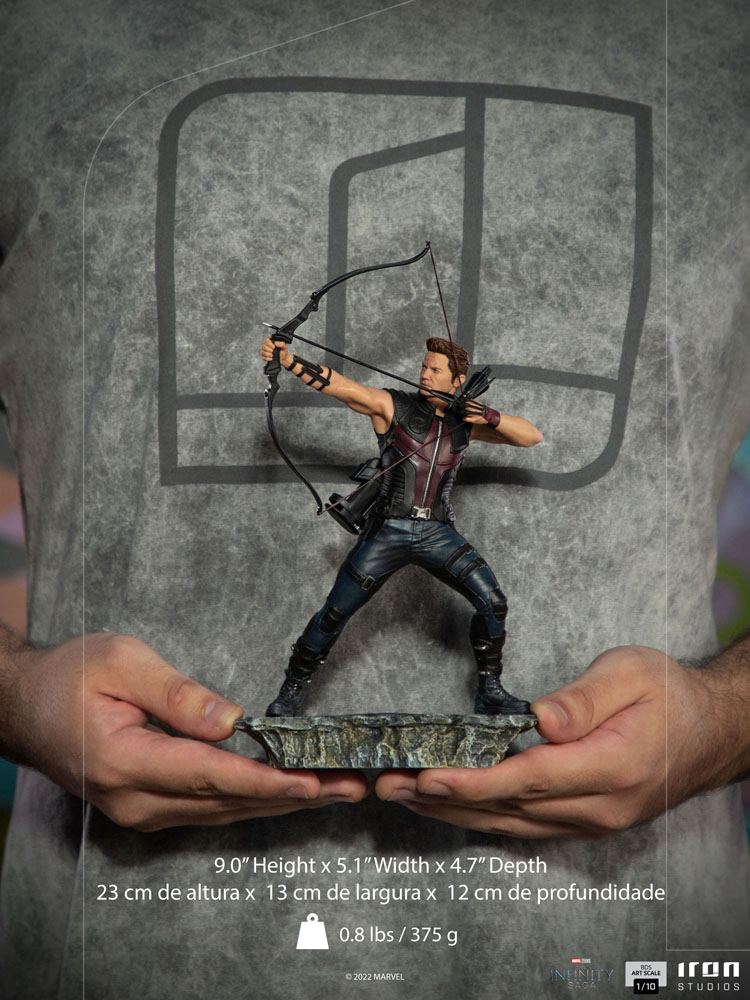 The Infinity Saga BDS Art Scale Statue 1/10 Hawkeye Battle of NY 23 cm