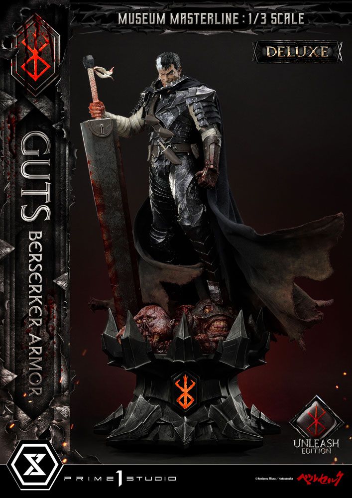Berserk Statue 1/3 - Guts in Berserker Armor Unleash Edition Deluxe Bonus Version (121 cm) from Museum Masterline
