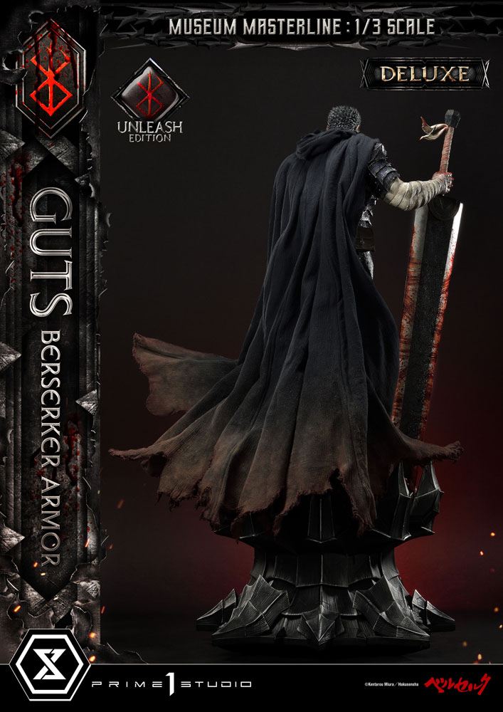 Berserk Statue 1/3 - Guts in Berserker Armor Unleash Edition Deluxe Bonus Version (121 cm) from Museum Masterline