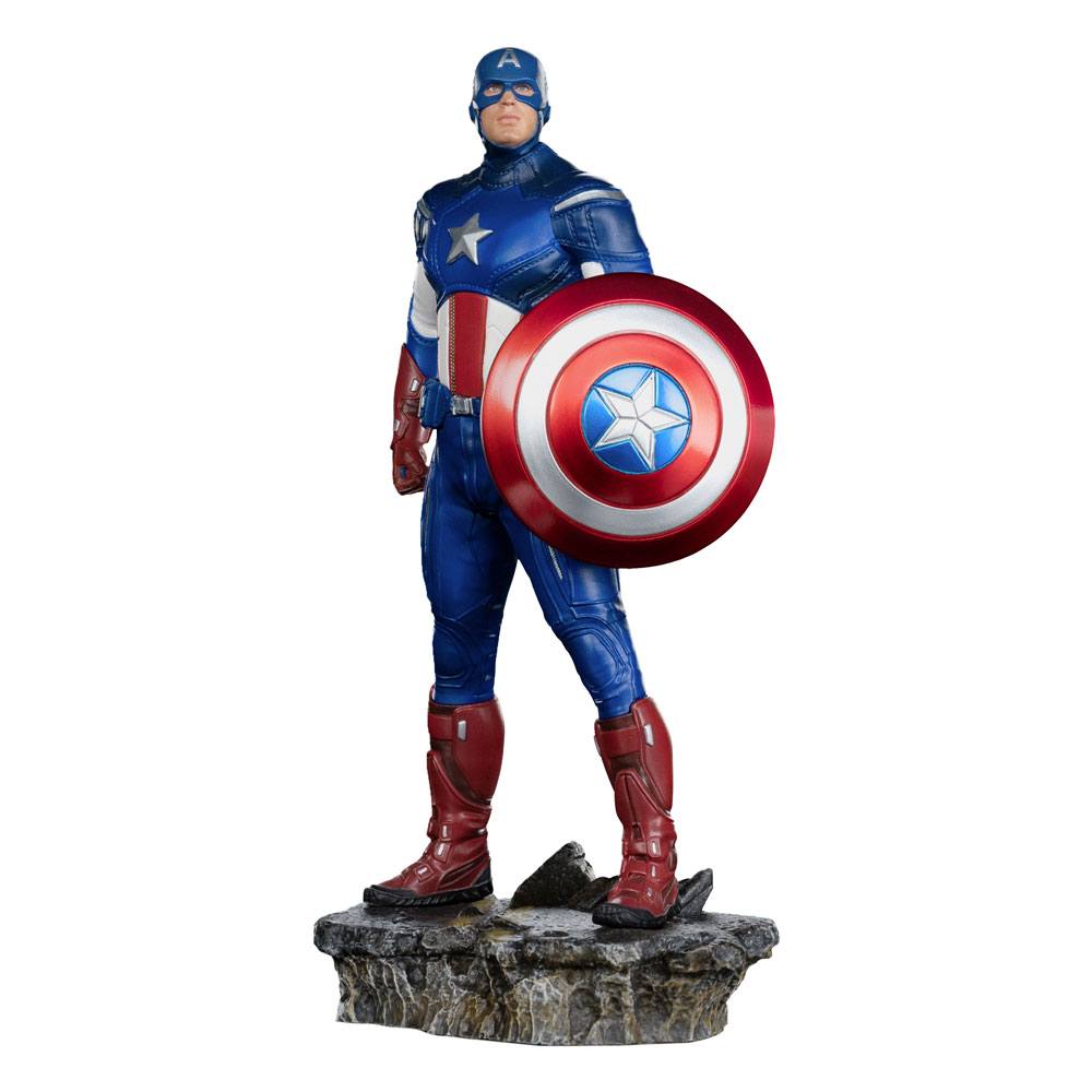 The Infinity Saga BDS Art Scale Statue 1 10 Captain America Battle of NY 23 cm