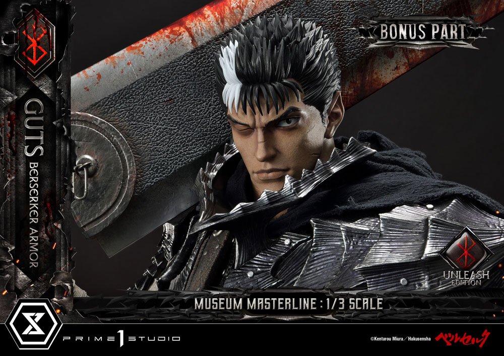 Berserk Statue 1/3 - Guts in Berserker Armor Unleash Edition Deluxe Bonus Version (121 cm) from Museum Masterline