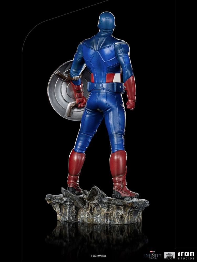 The Infinity Saga BDS Art Scale Statue 1 10 Captain America Battle of NY 23 cm