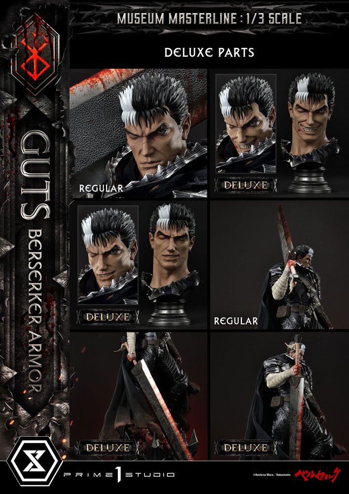 Berserk Statue 1/3 - Guts in Berserker Armor Unleash Edition Deluxe Bonus Version (121 cm) from Museum Masterline