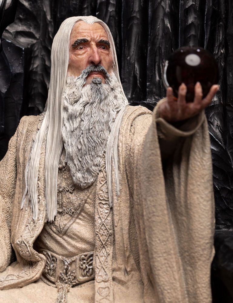 Lord of the Rings-statue 1/6 Saruman the white on the throne 110 cm