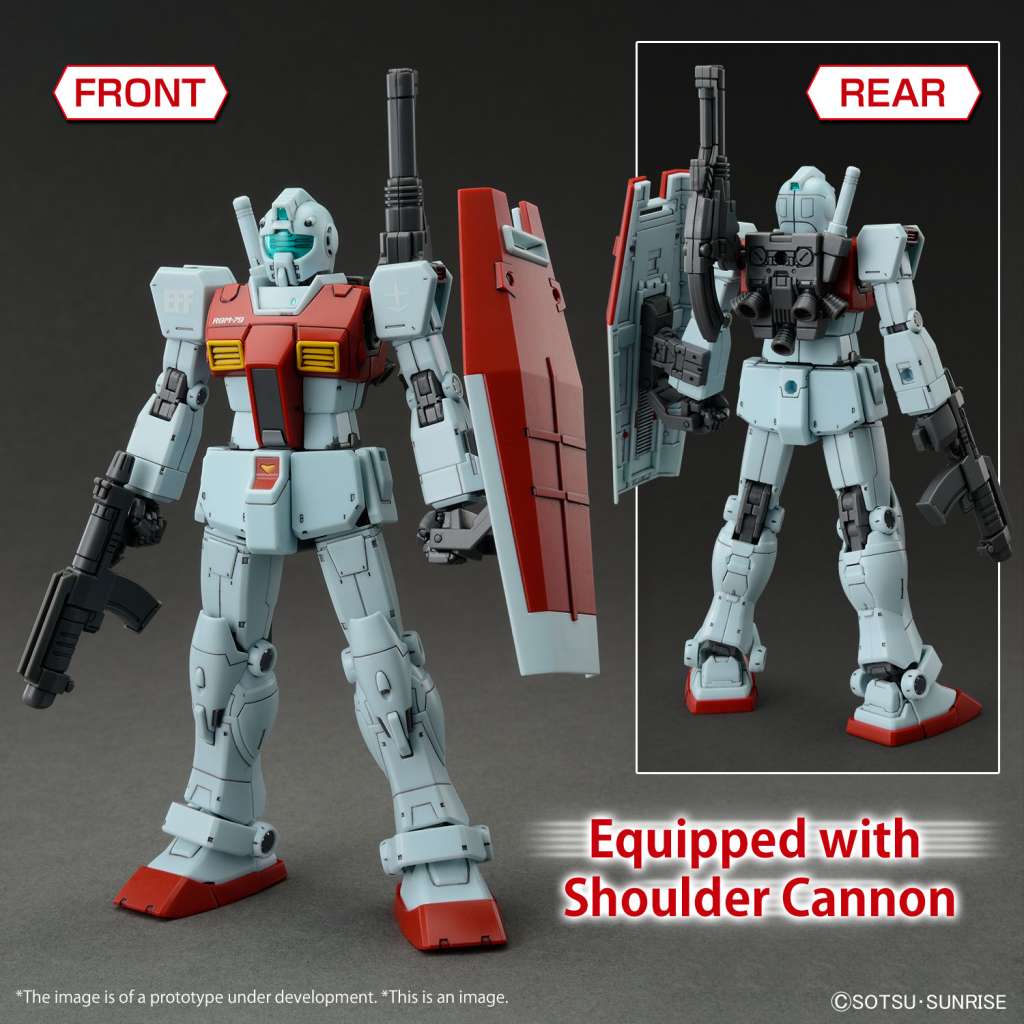 HG GM (SHOULDER CANNON / MISSILE POD) 1/144
