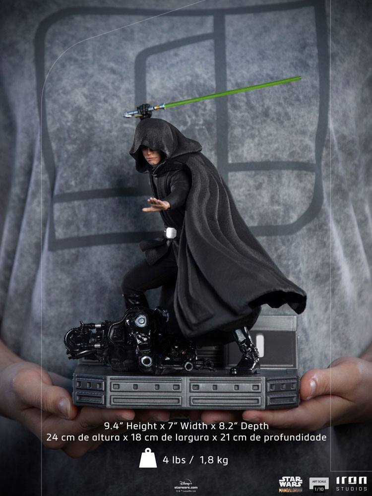 Star Wars The Mandalorian BDS Art Scale Statue 1/10 Luke Skywalker Combat Version 24 cm