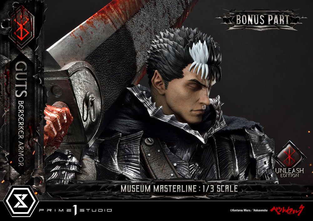 Berserk Statue 1/3 - Guts in Berserker Armor Unleash Edition Deluxe Bonus Version (121 cm) from Museum Masterline