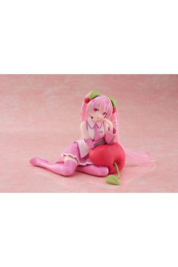 Hatsune Miku PVC Statue Desktop Cute Figure Sakura Miku Cherry Cushion Ver. 13 cm