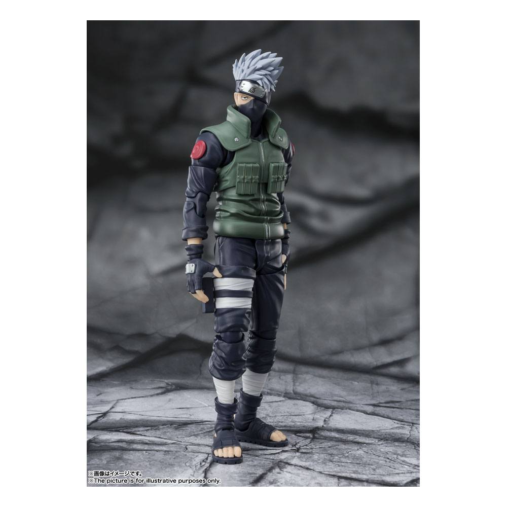Naruto Shippuden S.H. Figuarts Action Figur Kakashi Hatake -Den berømte Sharingan Hero- 16 cm