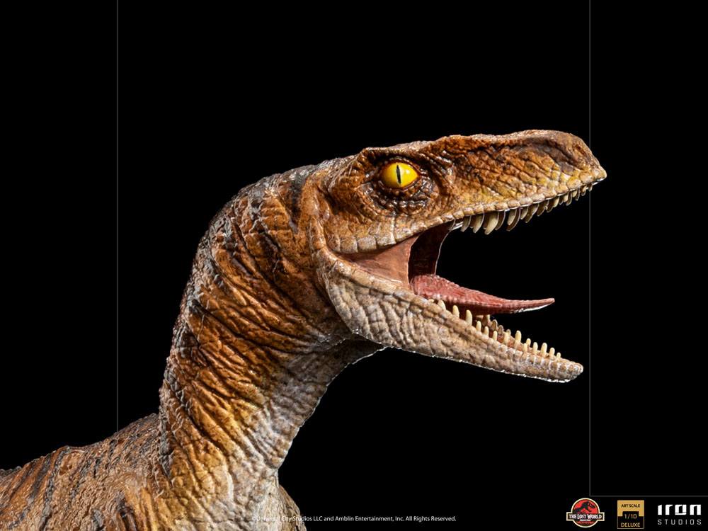 Jurassic World The Lost World Deluxe Art Scale Statue 1/10 Velociraptor 18 cm
