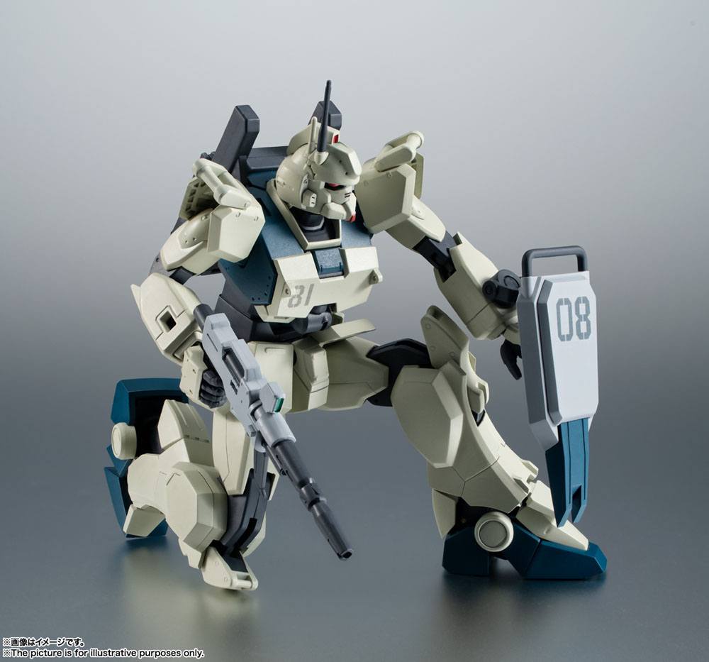 Mobile Suit Gundam Robot Spirits Den 08. MS Team Action Figur RX-79(G)Ez-8 GUNDAM Ez-8 ver. A.N.I.M.E. 12 cm