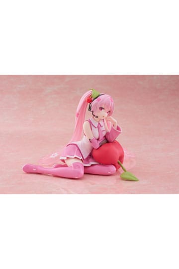 Hatsune Miku PVC Statue Desktop Cute Figure Sakura Miku Cherry Cushion Ver. 13 cm
