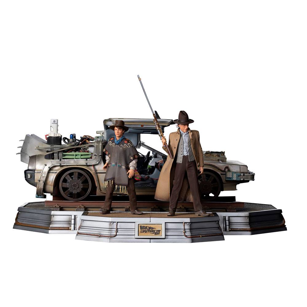 Back to the Future III Art Scale Statuer 1/10 Full set Deluxe 57 cm