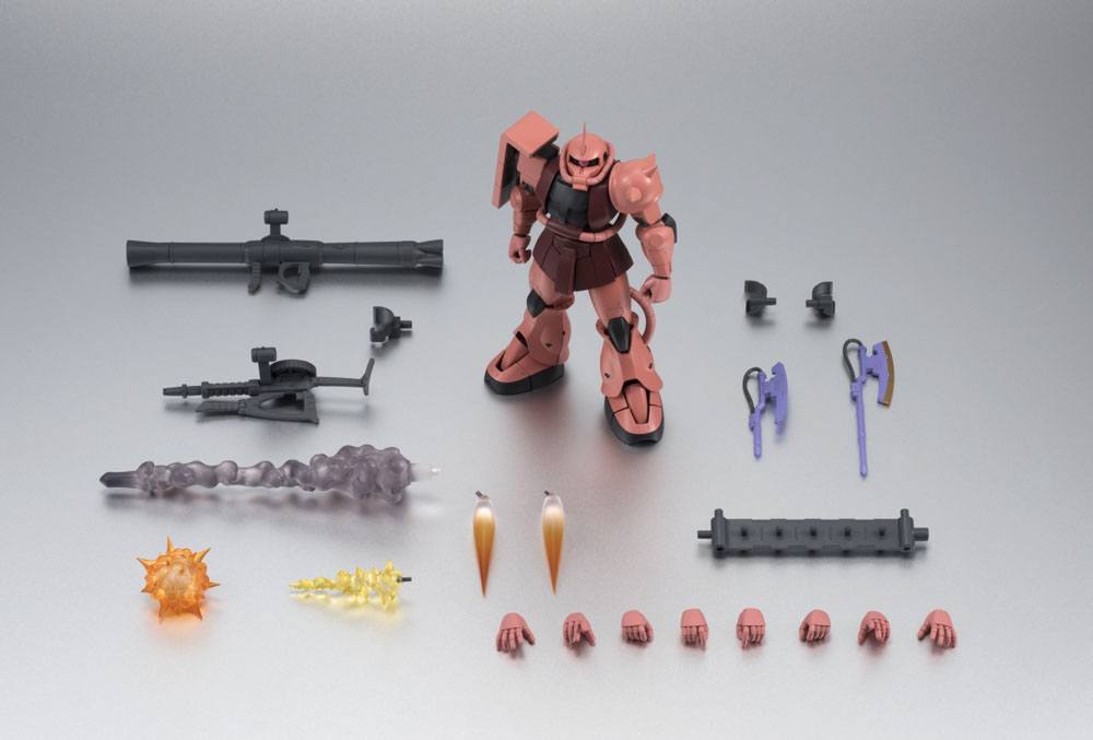 Mobile Suit Gundam Robot Spirits Action Figur (Side MS) MS-06S ZAKU II CHAR'S CUSTOM MODEL ver. A.N.I.M.E. xx cm