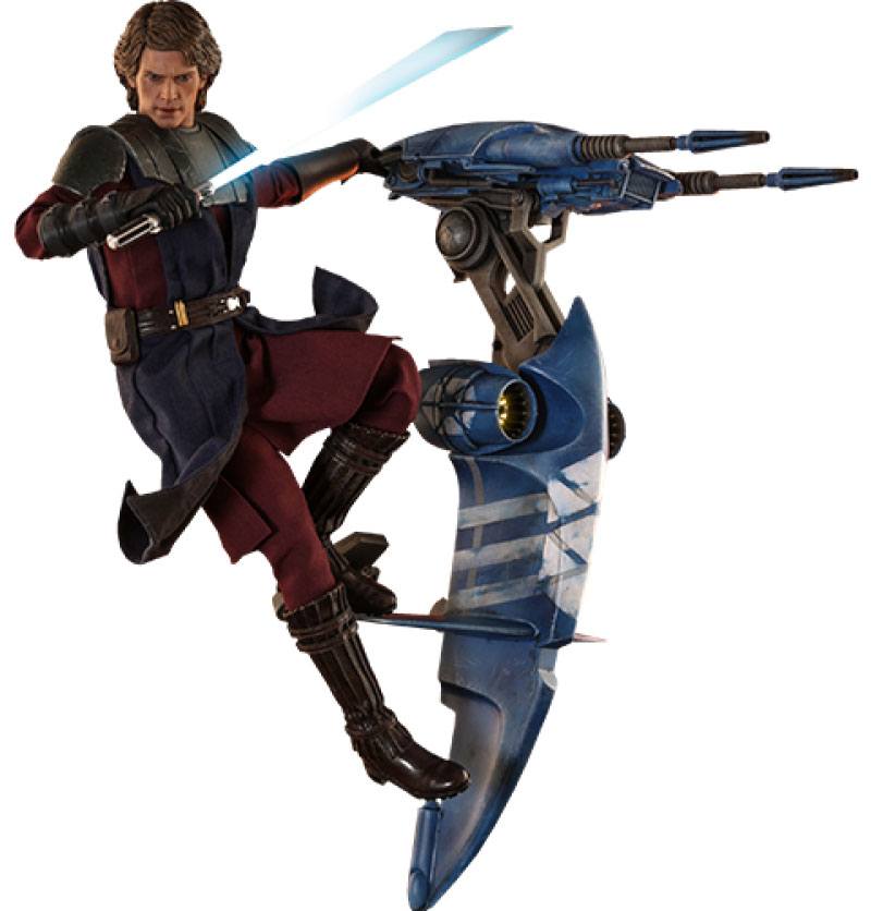 Star Wars The Clone Wars Action Figure 1/6 Anakin Skywalker & STAP 31 cm Hot Hoys