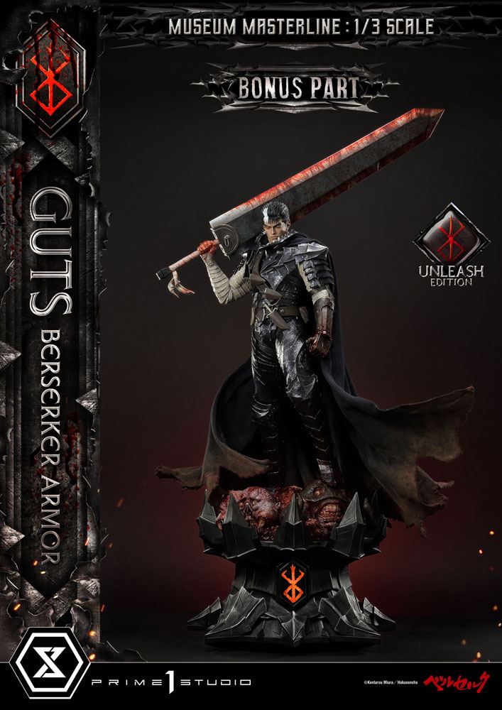 Berserk Statue 1/3 - Guts in Berserker Armor Unleash Edition Deluxe Bonus Version (121 cm) from Museum Masterline