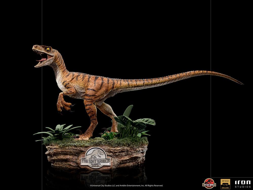 Jurassic World The Lost World Deluxe Art Scale Statue 1/10 Velociraptor 18 cm