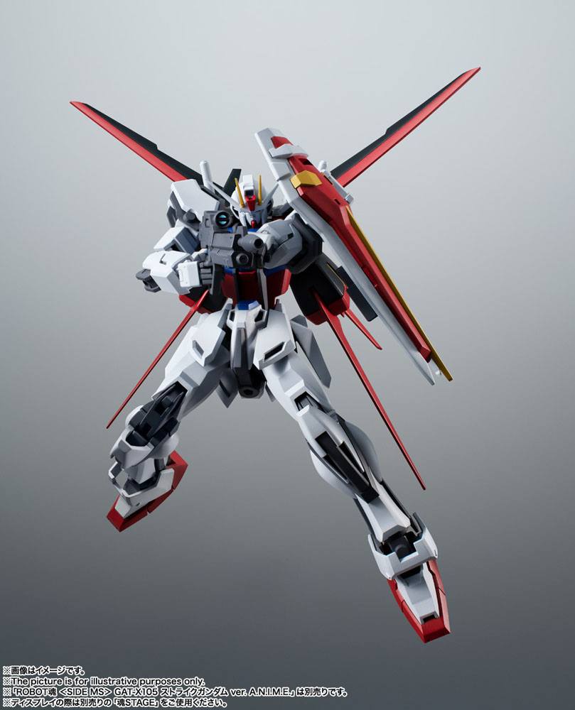 Mobile Suit Gundam Seed Robot Spirits SIDE MS AQM/E-X01 Aile Striker & Option Parts Set Accessory: 15 cm