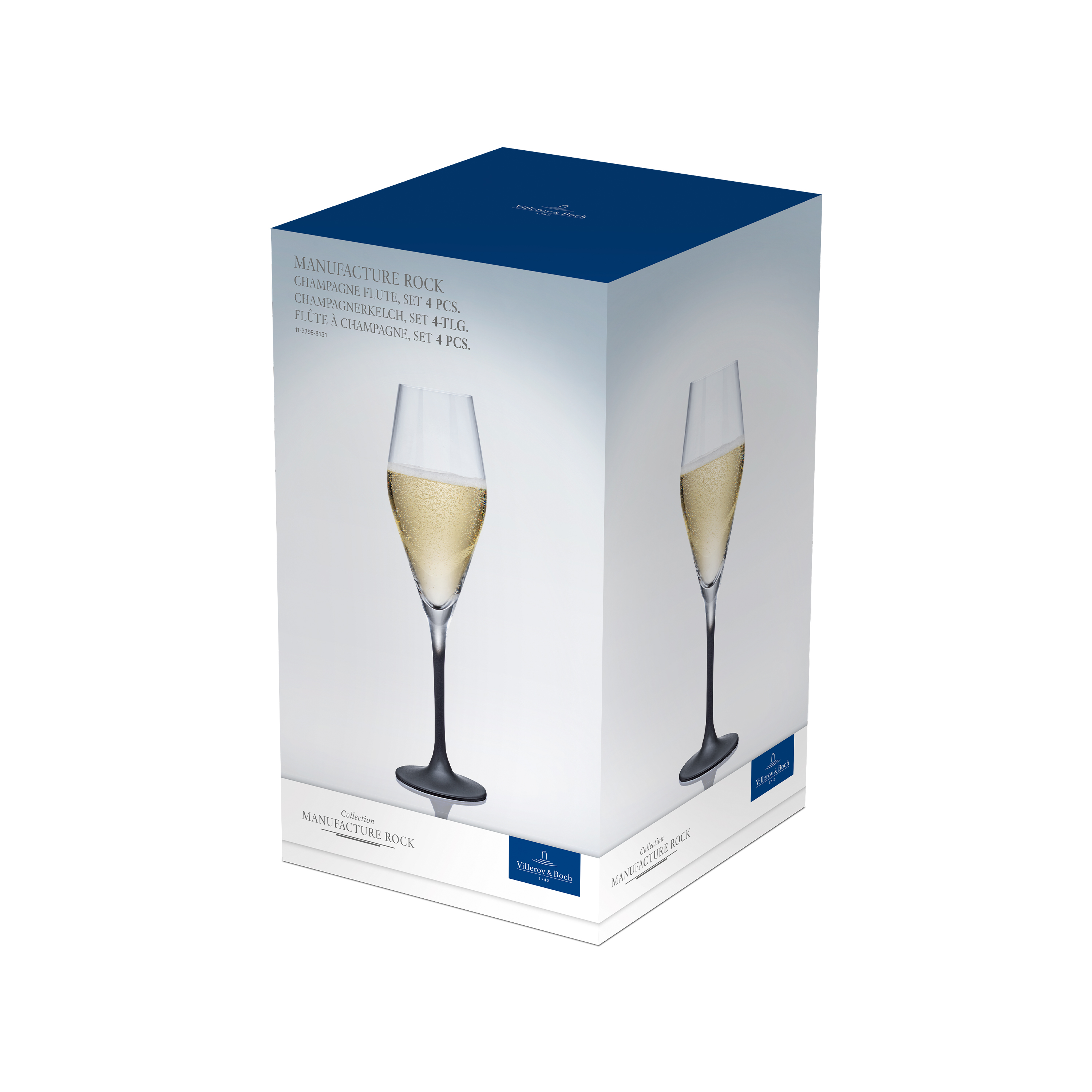 Manufacture Sekt-/ Champagnerglas / 4-teilig