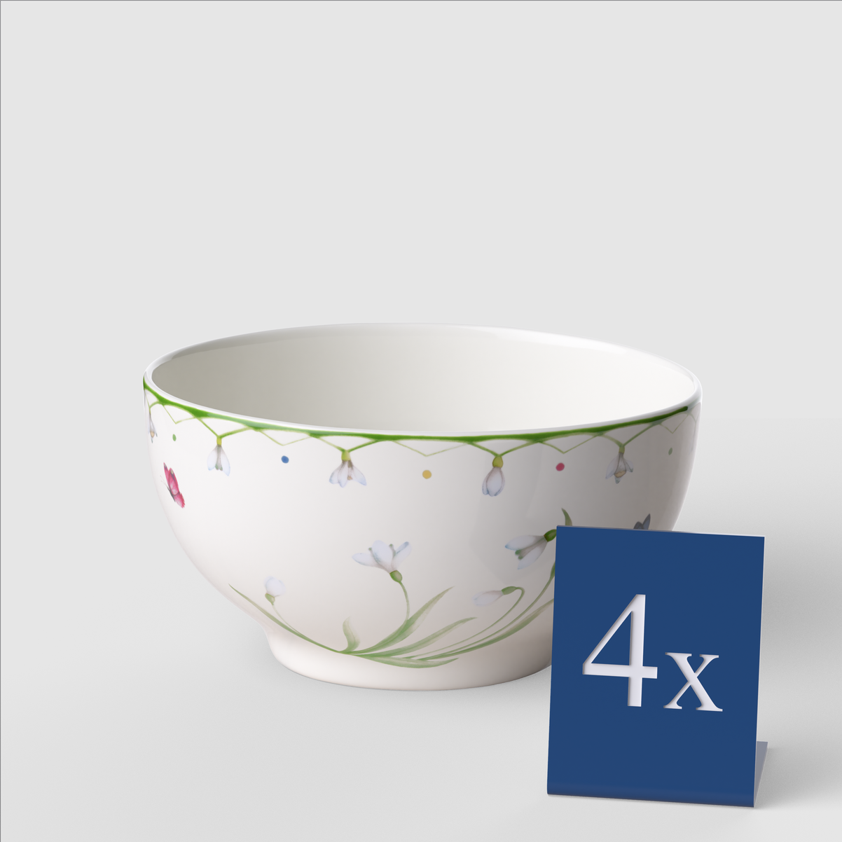 Colourful Spring Salat-/ Servierschüssel / 4-teilig