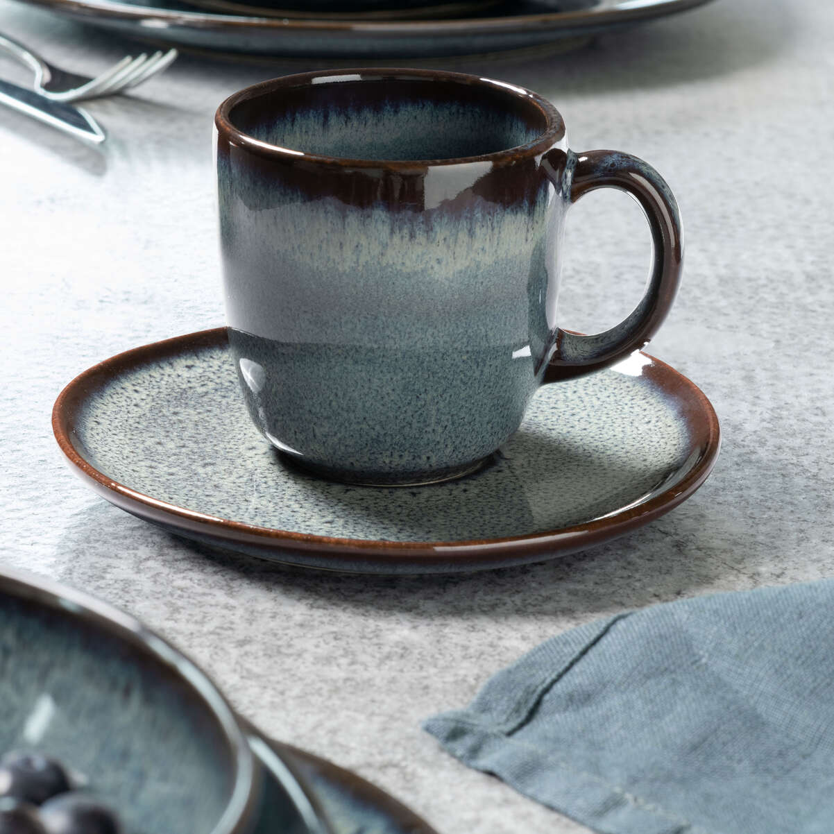 Lave Kaffee-Untertasse / 6-teilig