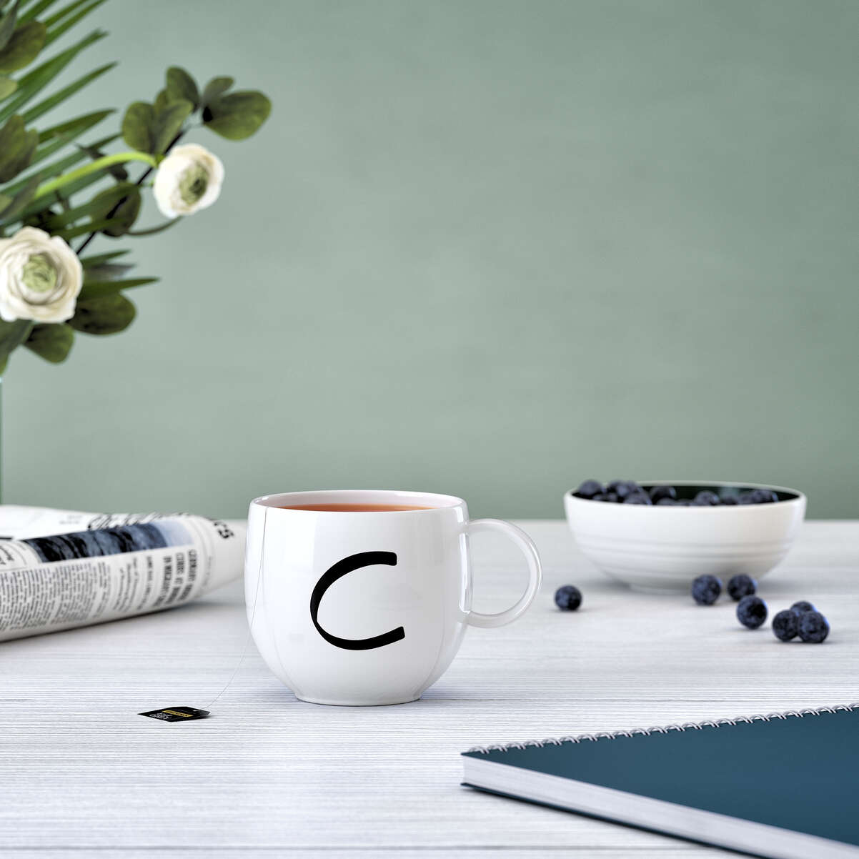 Letters Henkelbecher / 1 Stück