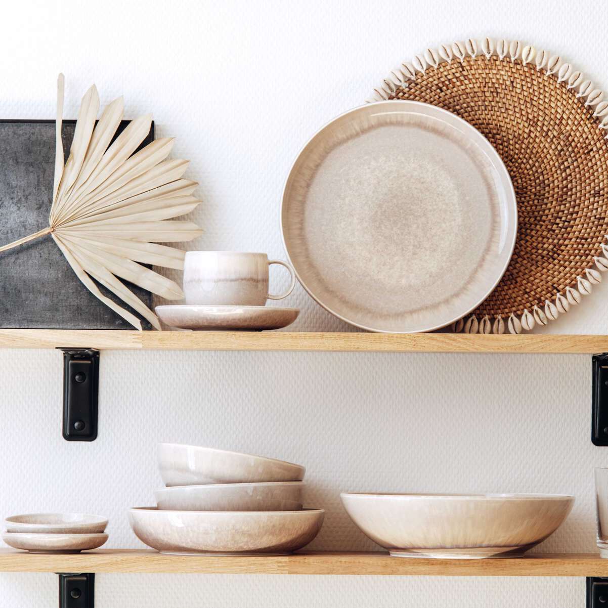 Perlemor Geschirr-Set / 4-teilig