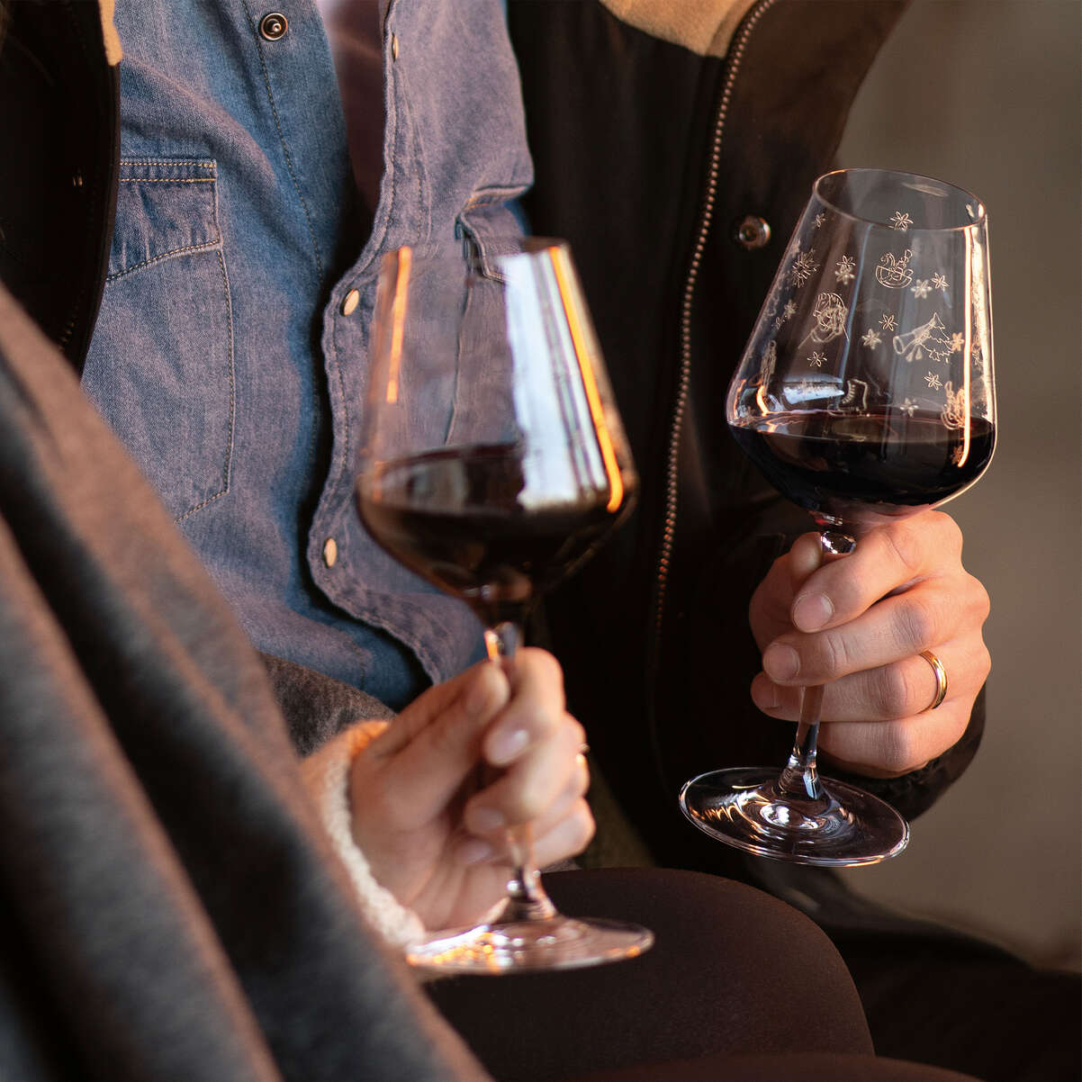 Toy's Delight Rotweinglas / 2 Stück