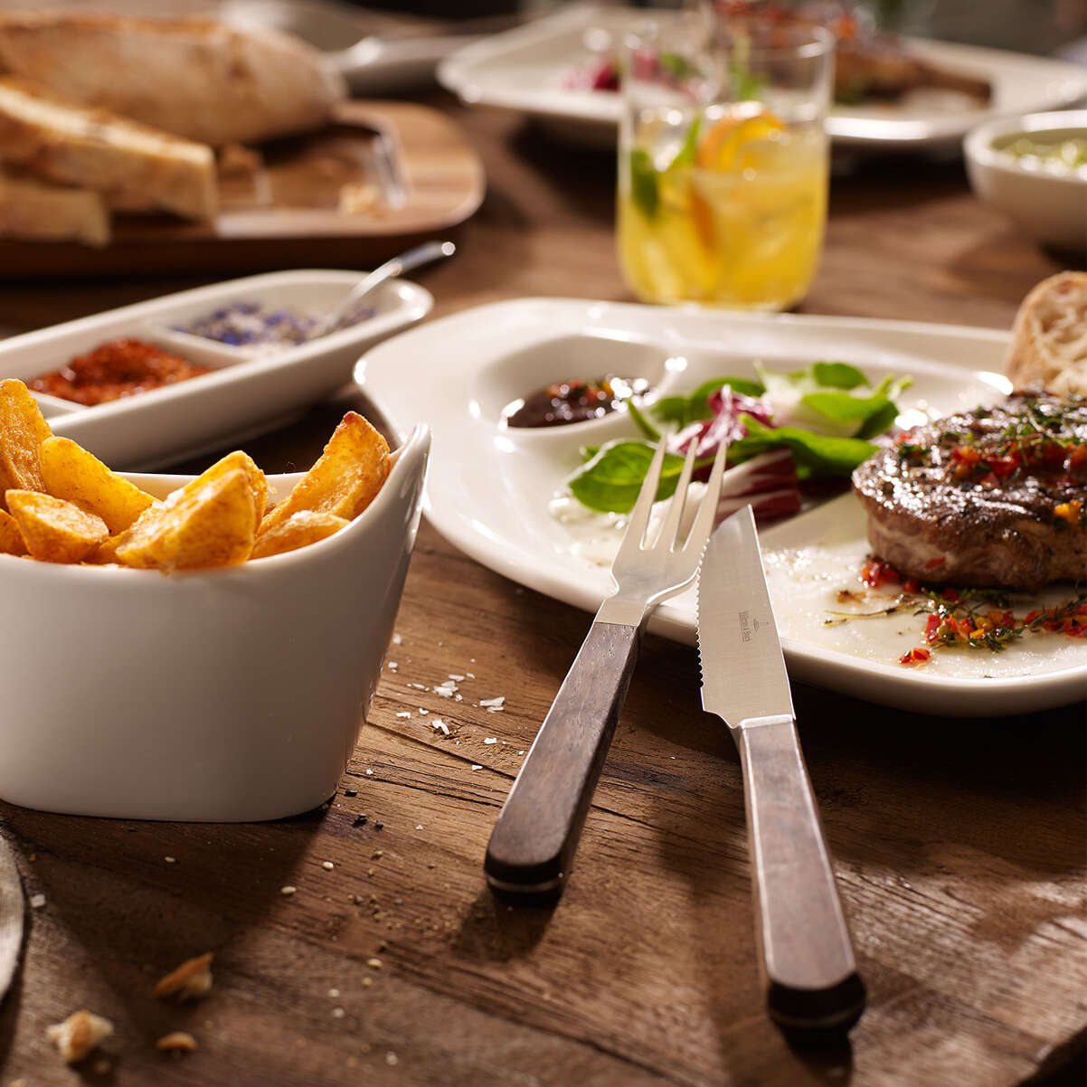 Texas Steakbesteck-Set / 2 Stück