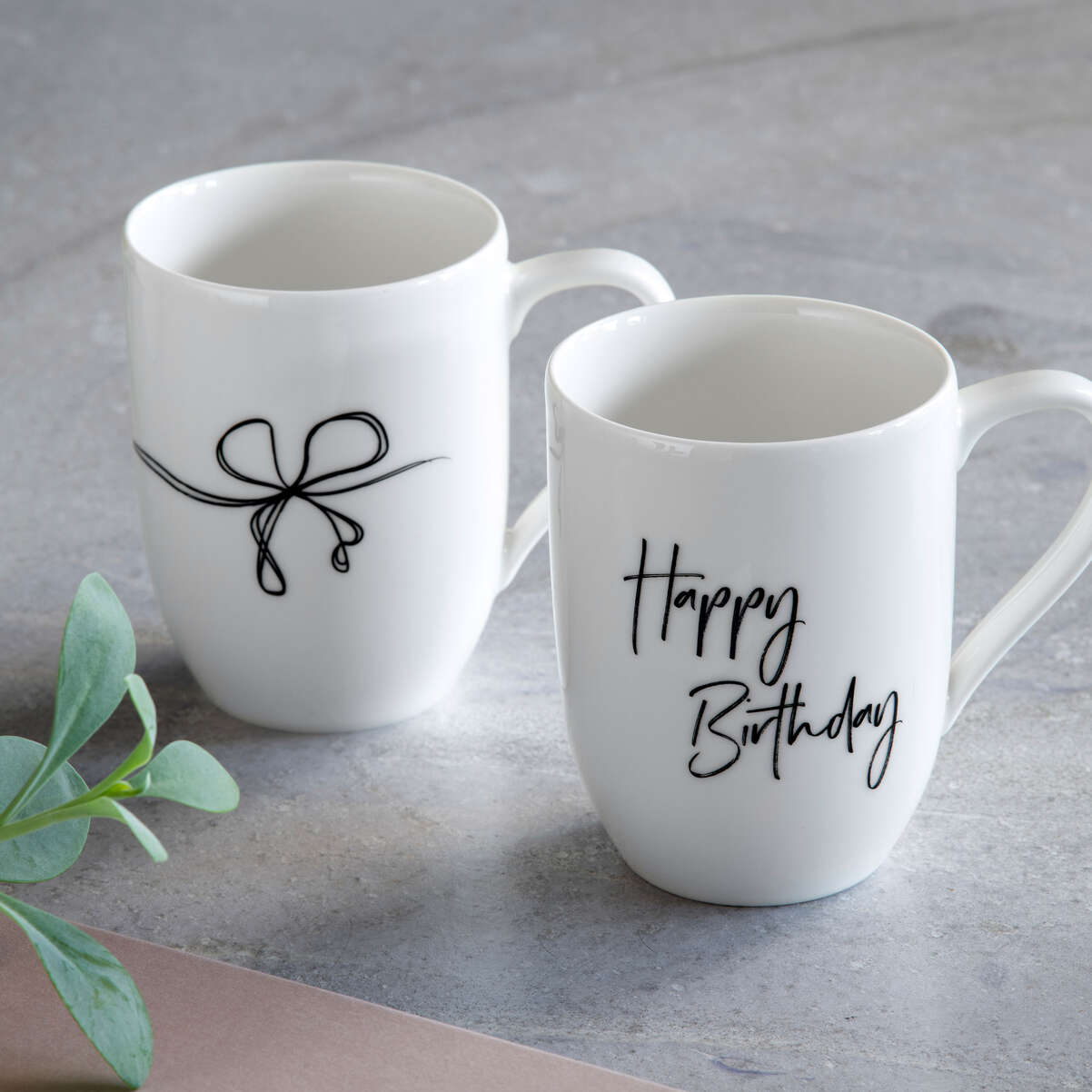 Statement Tassen- und Becherset / 2 Stück