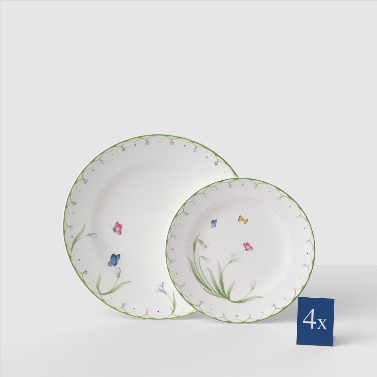 Colourful Spring Teller-Set / 8-teilig