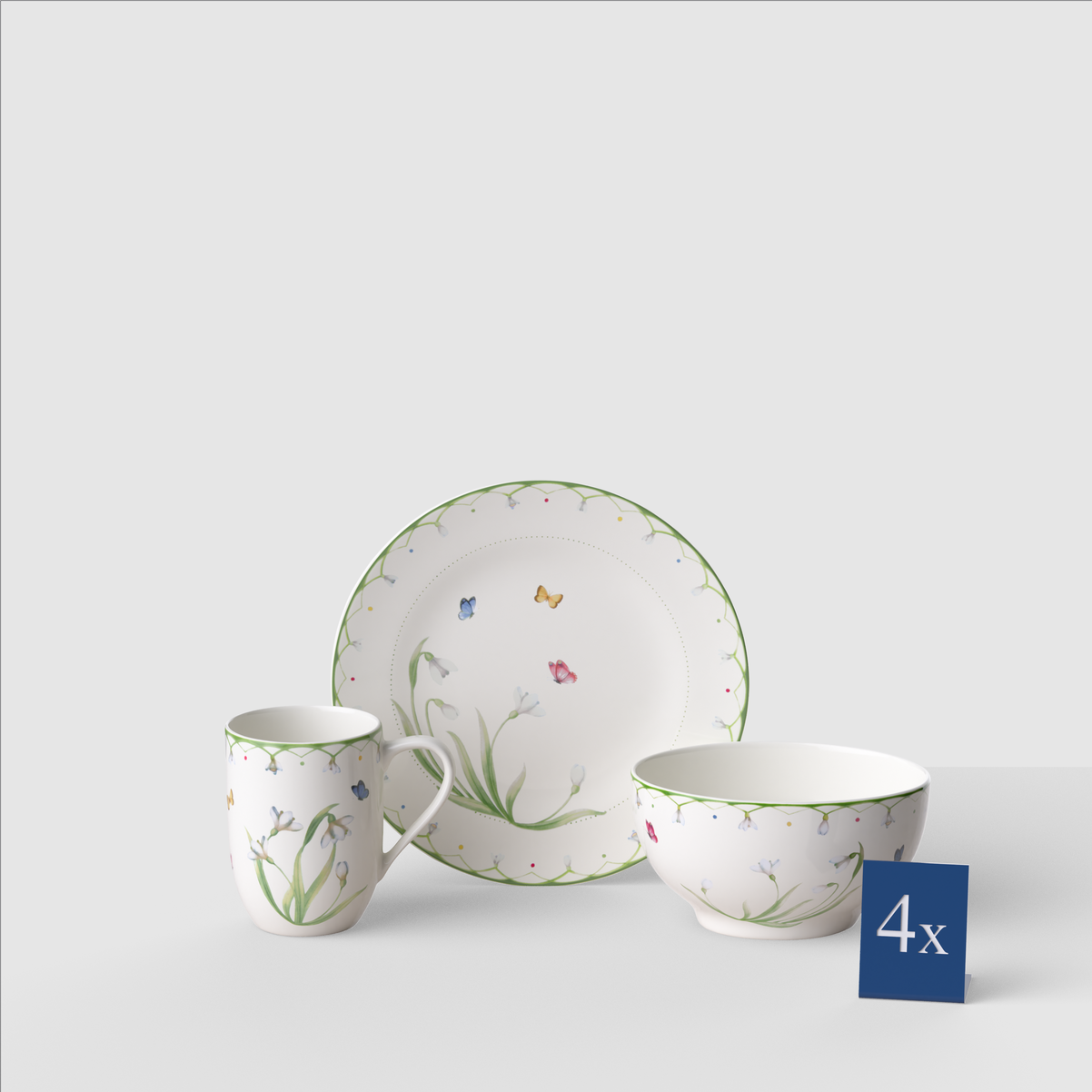 Colourful Spring Frühstücks-Set / 12-teilig