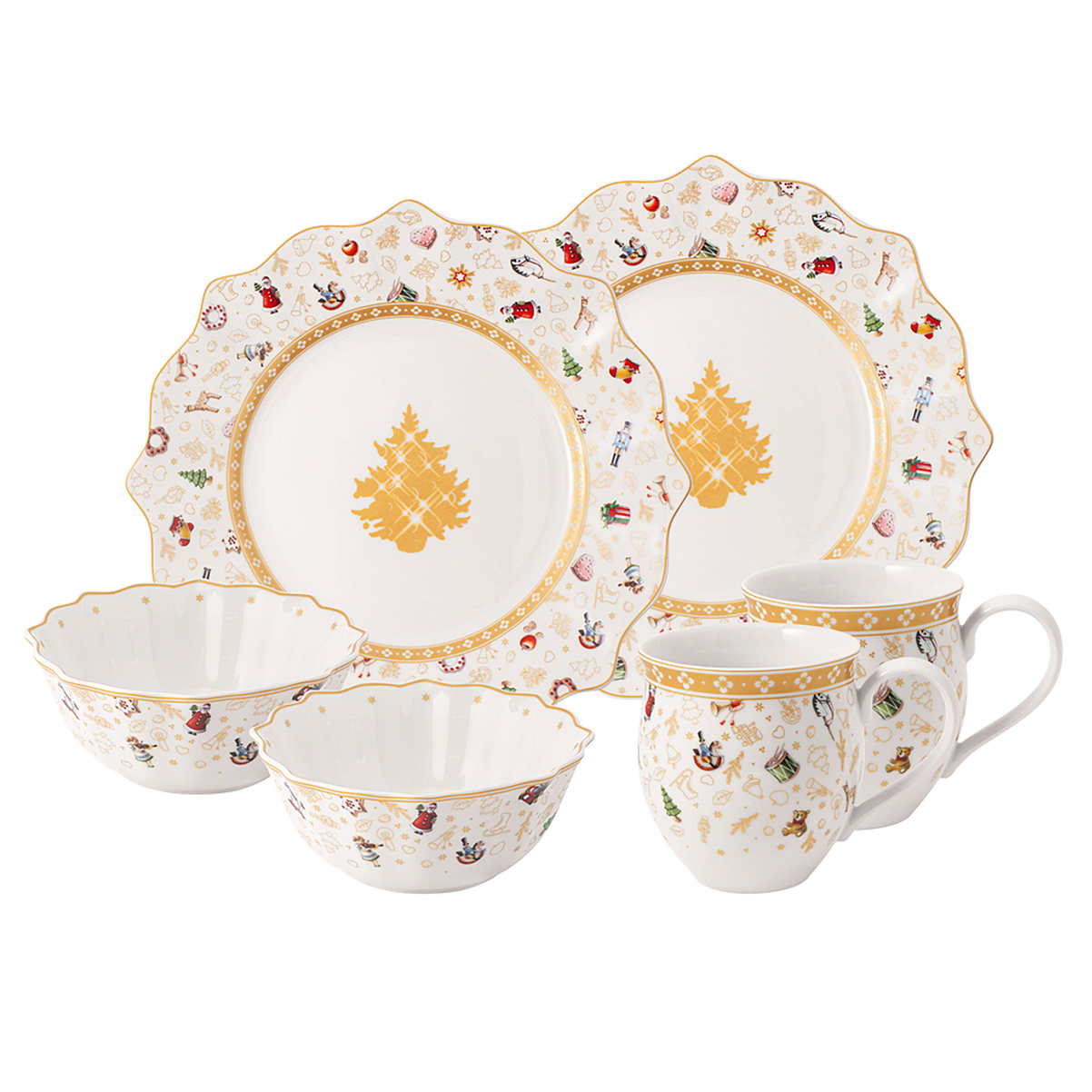 Toy's Delight Frühstücks-/ Dessertteller / 6-teilig