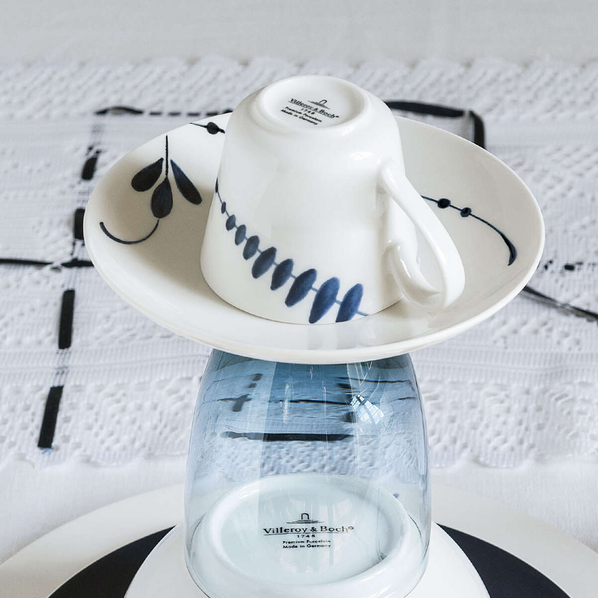 Vieux Luxembourg Kaffee-Untertasse / 6-teilig