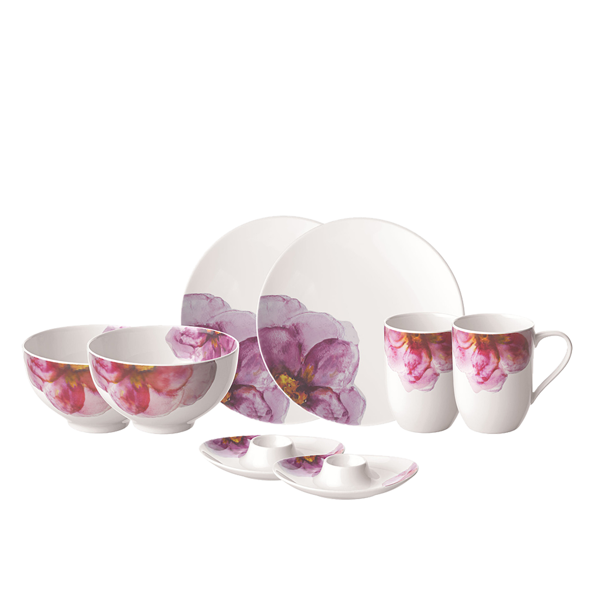 Rose Garden Frühstücks-Set / 8-teilig