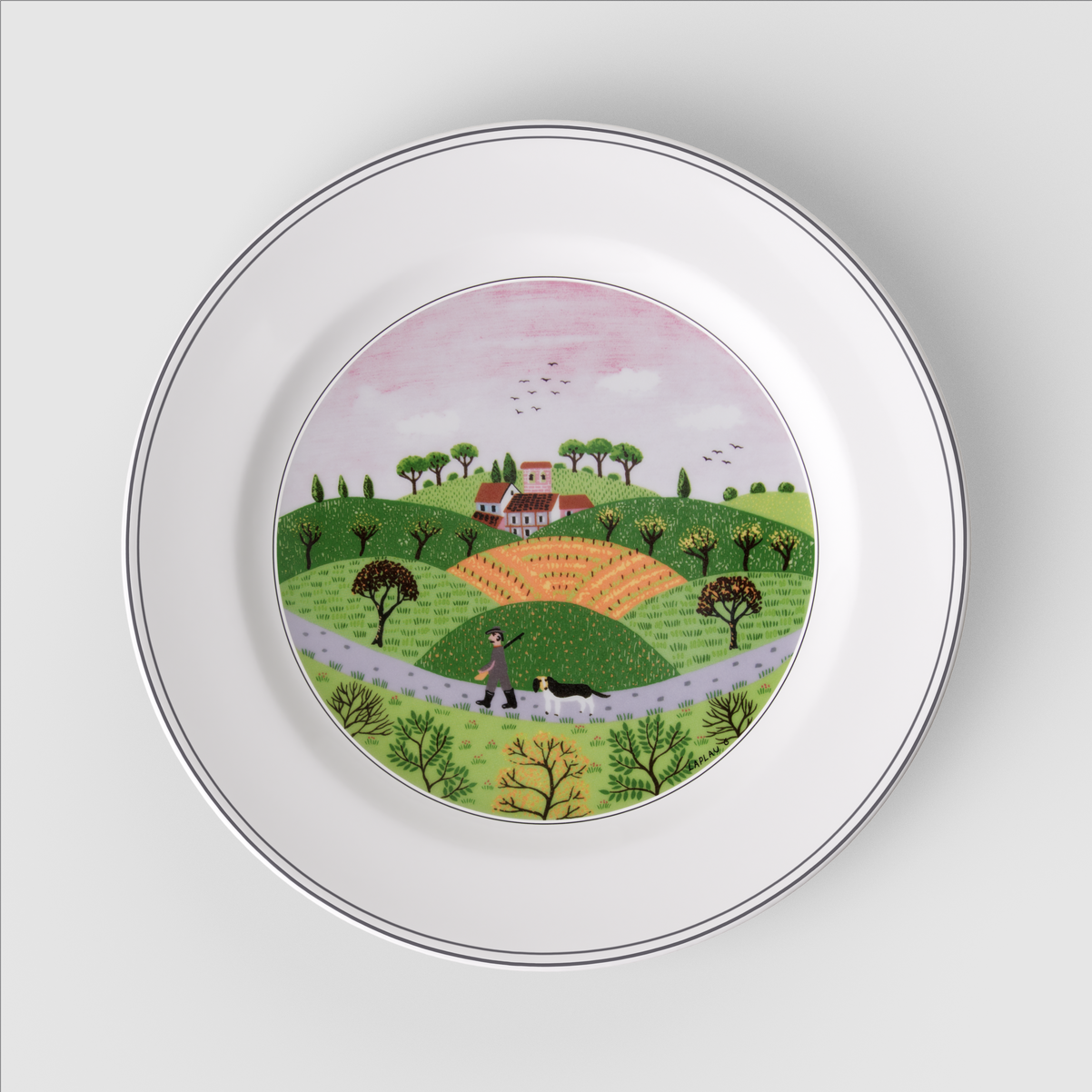 Design Naif Speiseteller / 1 Stück
