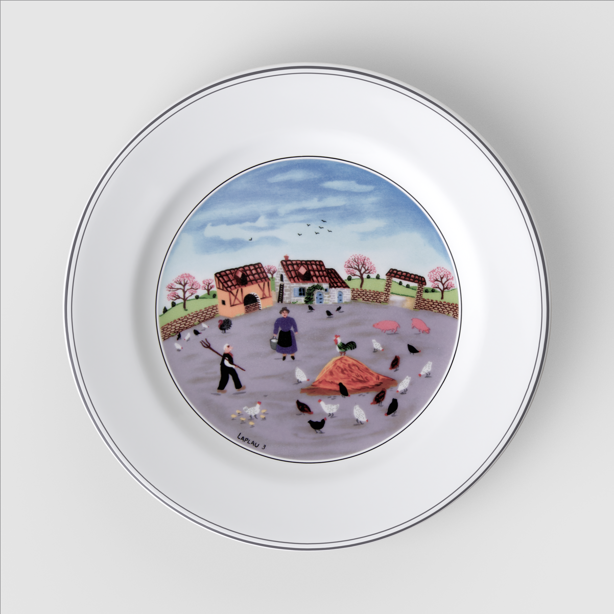 Design Naif Frühstücks-/ Dessertteller / 1 Stück