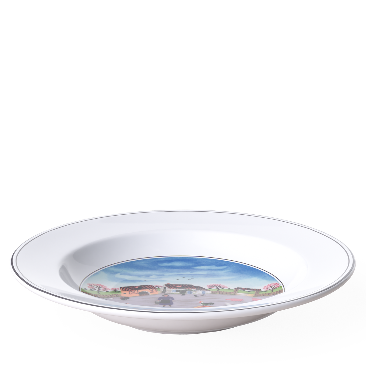 Design Naif Suppenteller / 1 Stück