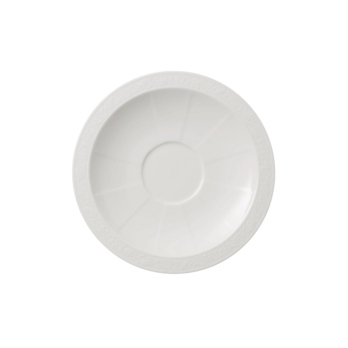 White Pearl Milchkaffee-Untertasse / 1 Stück