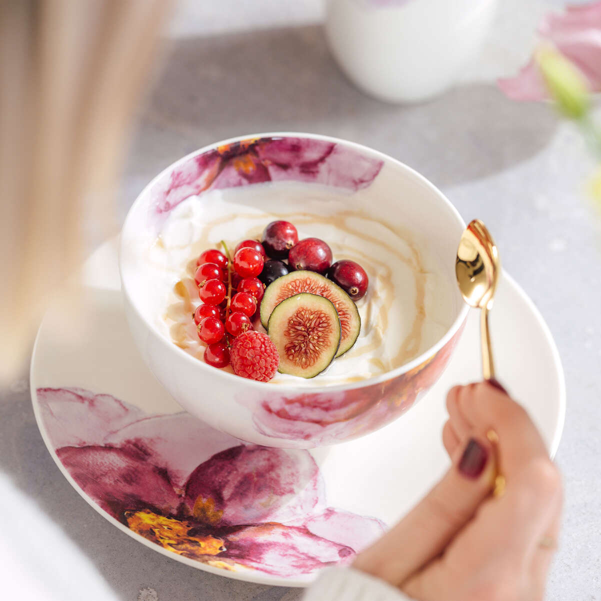 Rose Garden Frühstücks-Set / 8-teilig