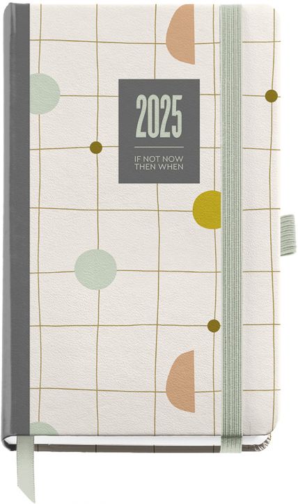 Джобен бележник - органайзер Miquelrius Silvia за 2025 г. — една седмица на две страници