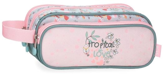 Несесер Enso Tropical Love с три отделения и ръкохватка