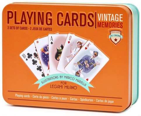 Карти за игра Legami с метална кутия