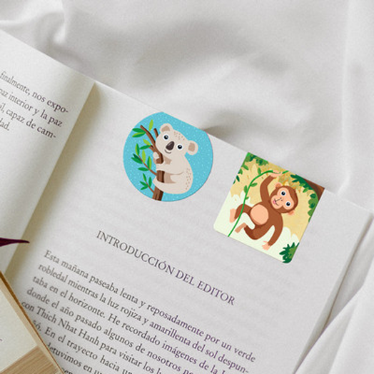 Магнитни разделители за книга Book Time - Животни на клон