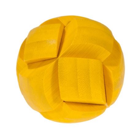 3D пъзел от бамбук - Жълта топка