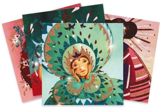 Комплект за рисуване Djeco - Злато и коприна