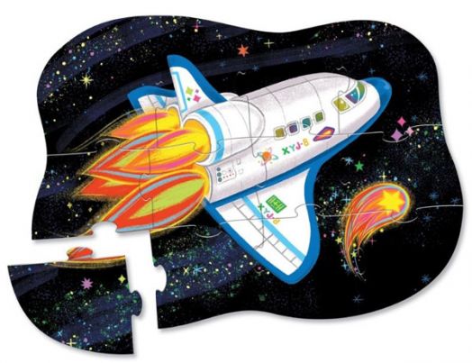 Пъзел Crocodile Creek - Изстрелване на ракета, 12 части