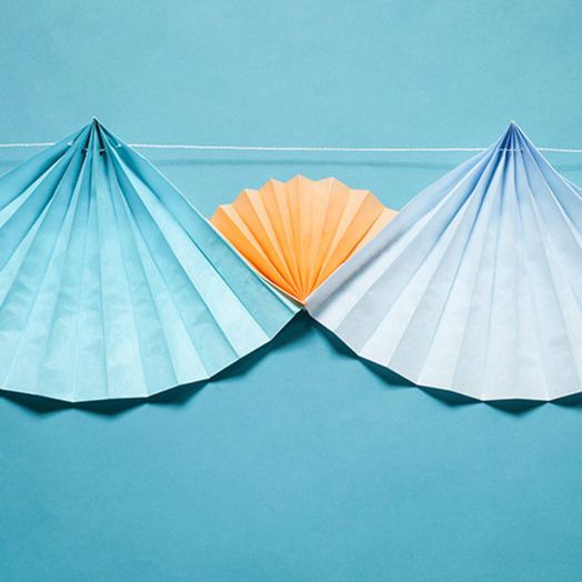 Хартиен гирлянд Folat - Ветрило Pastel, 4 метра